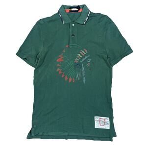 Ralph Lauren Rugby Indian Chief Polo Shirt Small RL Sportsmen Rare Distress